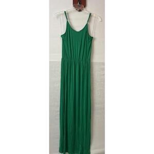 Exist Womens Large Green Adjustable-Strap Pullover Sleeveless Maxi Dress! A6421